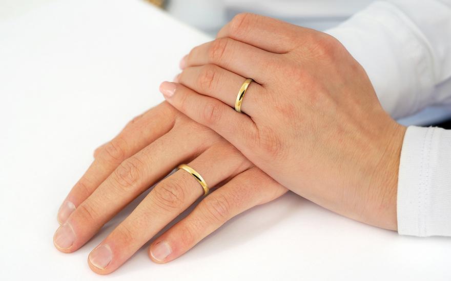 klasické prstene oblé zo žltého zlata